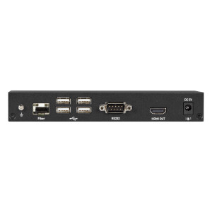 Black Box KVXLCHF-100-SFP-BUN1 KVM Extender Kit Bundle, 4K, HDMI, USB 2.0, Serial, Audio, Local Video